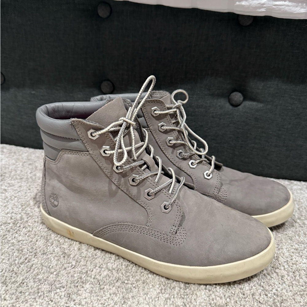 Gray Timberland High-Top Sneakers